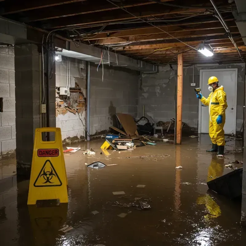 Flooded Basement Electrical Hazard in New Ipswich, NH Property